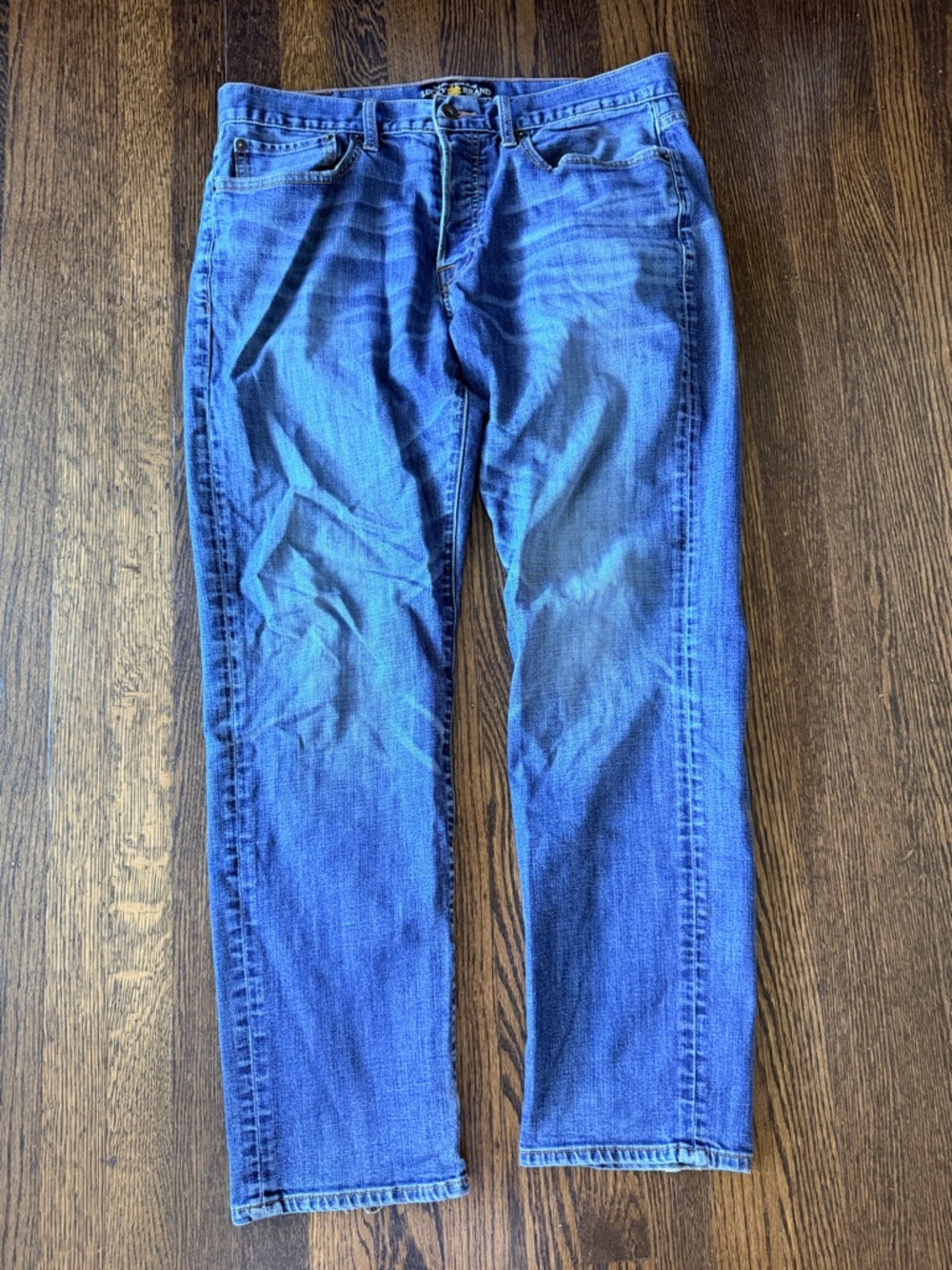 Lucky Brand Men's heritage slim Straight Leg Blue Jeans 34 30
